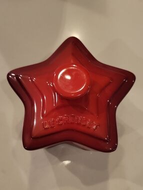 Retired Le Creuset Cerise Red Holiday Star Ramekin